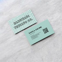 Code QR à motif à carreaux bleu ciel pour vêtement