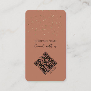 Carte De Visite Code QR Boho Connectez-vous avec nous