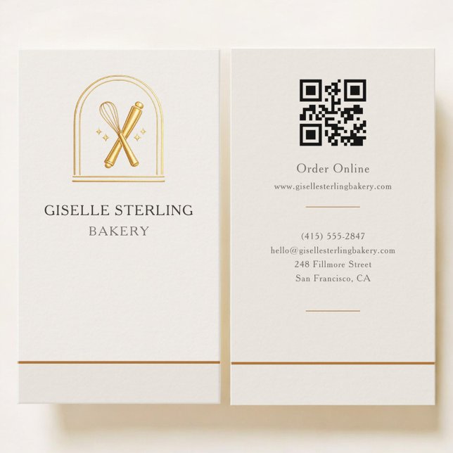 Carte De Visite Code QR Boulangerie (Créateur téléchargé)