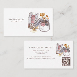Carte De Visite Code QR Boulangerie Artisanale
