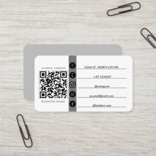 Carte De Visite Code QR connectez-vous avec nous