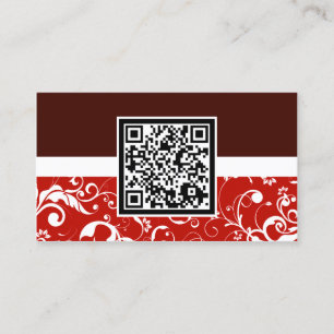 Carte De Visite code QR damask professionnel