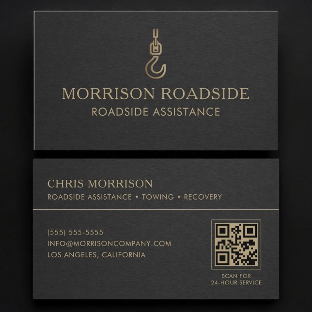 Carte De Visite Code QR d'assistance routière (Créateur téléchargé)
