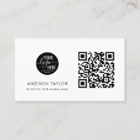 Code QR de base du logo de l'entreprise personnali