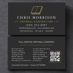 Carte De Visite Code QR de cloison sèche