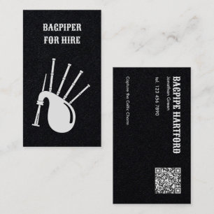 Carte De Visite Code QR de Cornemuse