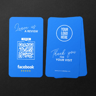 Carte De Visite Code QR de critiques Facebook Lien de critique d'e