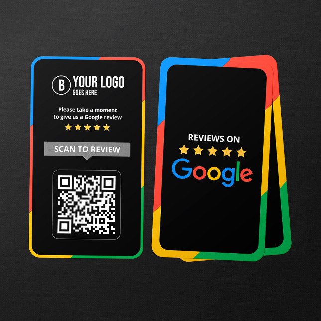 Carte De Visite Code QR de critiques Google Client Avis sur l'entr (Créateur téléchargé)