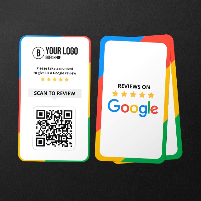 Carte De Visite Code QR de critiques Google de clients pour l'entr (Créateur téléchargé)