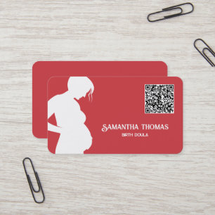 Carte De Visite Code QR de Doula Midwoman