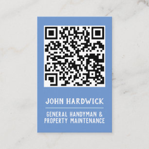 Carte De Visite Code QR de Handyman et d'entretien des propriété