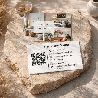 Carte De Visite Code QR de la maison d'hôtes de location de vacanc