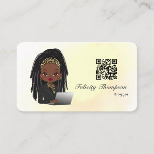 Carte De Visite Code QR de la patronne