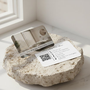 Carte De Visite Code QR de la photo de la résidence de vacances mo