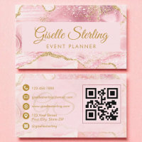 Code QR de l'Agate d'or rose vierge du planificate