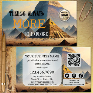 Carte De Visite Code QR de l'agence de voyages d'aventure