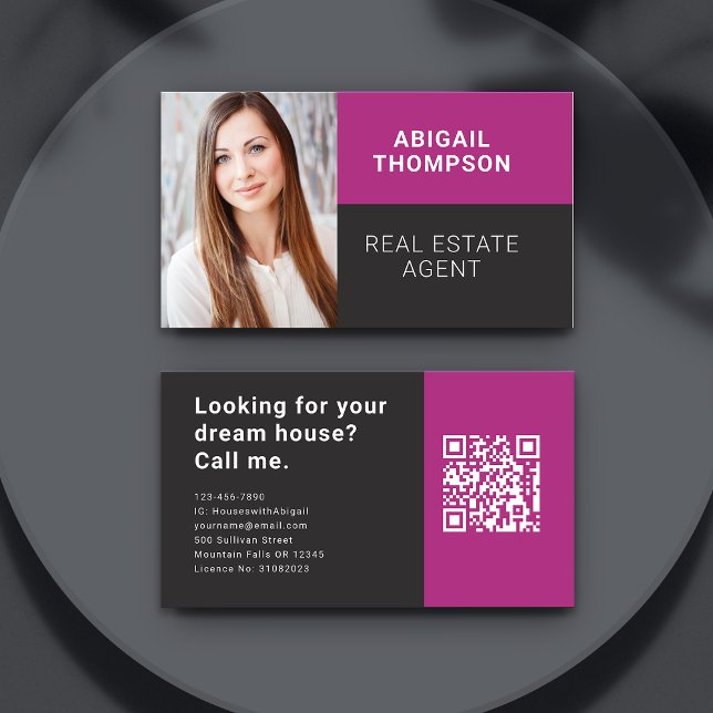 Carte De Visite Code QR de l'agent immobilier (Your business card is like a mini billboard for your brand.)