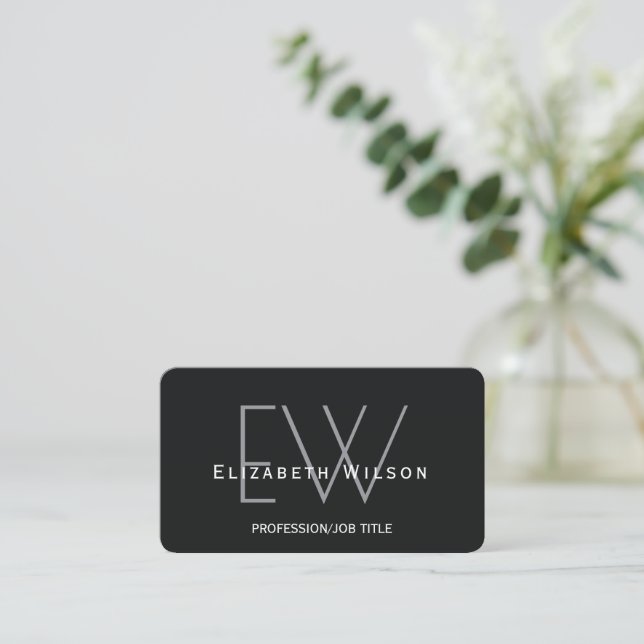 Carte De Visite Code QR de l'agent immobilier bohème élégant moder (Debout devant)