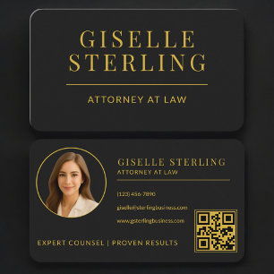 Carte De Visite Code QR de l'avocat professionnel