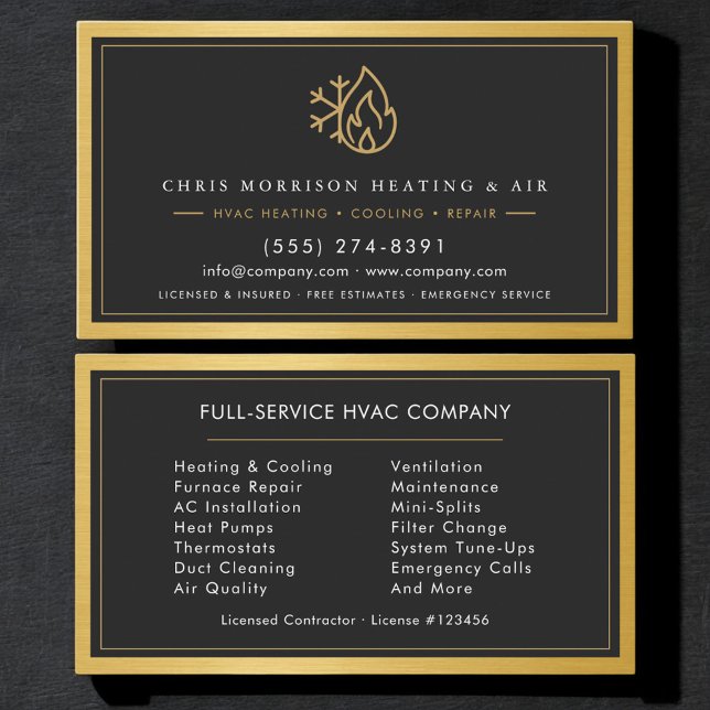 Carte De Visite Code QR de l'entreprise de CVC moderne (Créateur téléchargé)