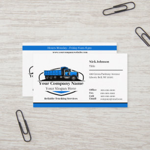 Carte De Visite Code QR de l'entreprise de transport professionnel