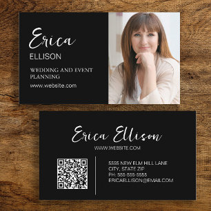 Carte De Visite Code QR de l'entreprise professionnelle moderne Ph