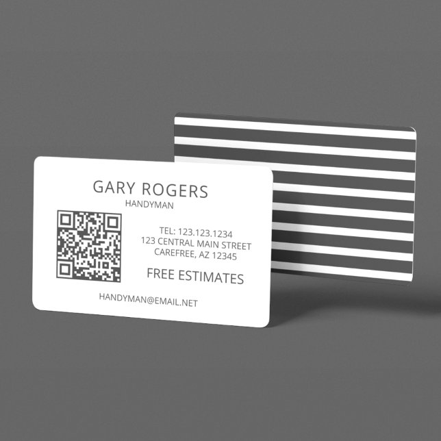 Carte De Visite Code QR de l'homme à tout faire pour la réparation (Créateur téléchargé)