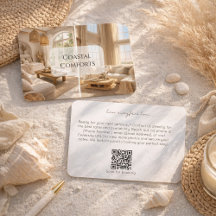 Code QR de location de maison de plage moderne