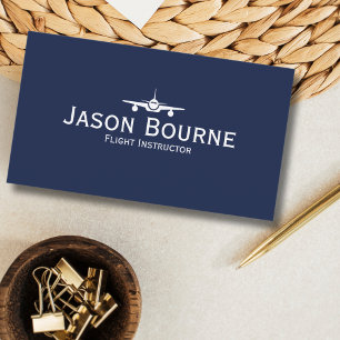 Carte De Visite Code QR de photo d'employé professionnel Bleu Avia