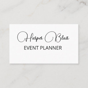 Carte De Visite Code QR de planificateur d'événement de style mini