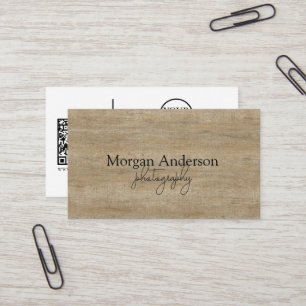 Carte De Visite Code QR de signature moderne Social