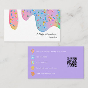 Carte De Visite Code QR de traiteur alimentaire