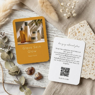 Carte De Visite Code QR des produits de la marque de soins de peau