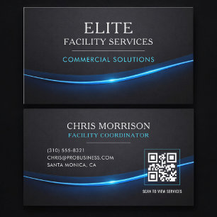 Carte De Visite Code QR des services de bâtiment d'installation