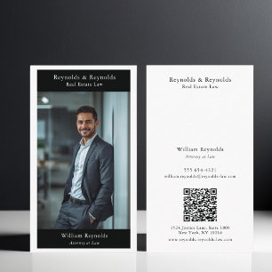 Carte De Visite Code QR du cabinet d'avocats professionnel de la p