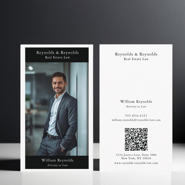 Carte De Visite Code QR du cabinet d'avocats professionnel de la p (Créateur téléchargé)