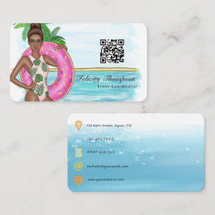 Carte De Visite Code QR du coordinateur d'événements
