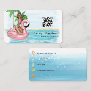 Carte De Visite Code QR du coordinateur d'événements