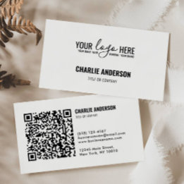 Carte De Visite Code QR du logo de l'entreprise