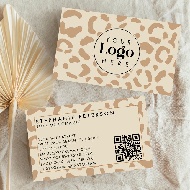 Carte De Visite Code QR du logo de l'entreprise personnalisée par  (Créateur téléchargé)