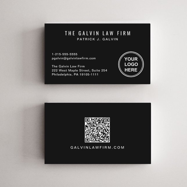 Carte De Visite Code QR du logo de l'entreprise professionnelle Em (Capture attention, make connections, and leave a lasting impression with our modern QR business card)
