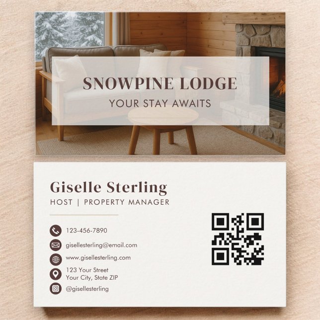 Carte De Visite Code QR du marketing immobilier de location (Créateur téléchargé)