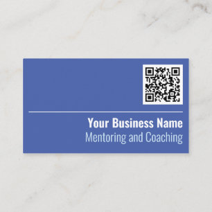 Carte De Visite Code QR du mentorat et de l'encadrement