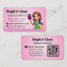 Code QR du service de nettoyage Rose Ménagère