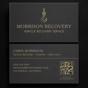 Carte De Visite Code QR du service de récupération de véhicules
