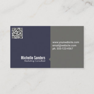 Carte De Visite Code QR Entreprise simple