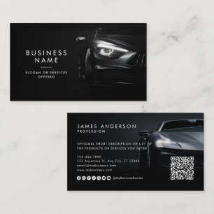 Carte De Visite Code QR et médias sociaux pour voiture/voiture mod