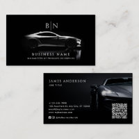 Code QR et Réseaux Sociaux Monogramme de Voiture/ 