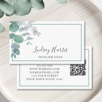 Code QR Eucalyptus Greenery