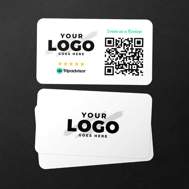 Carte De Visite Code QR Évaluation Entreprise Tripadvisor Commenta (Créateur téléchargé)